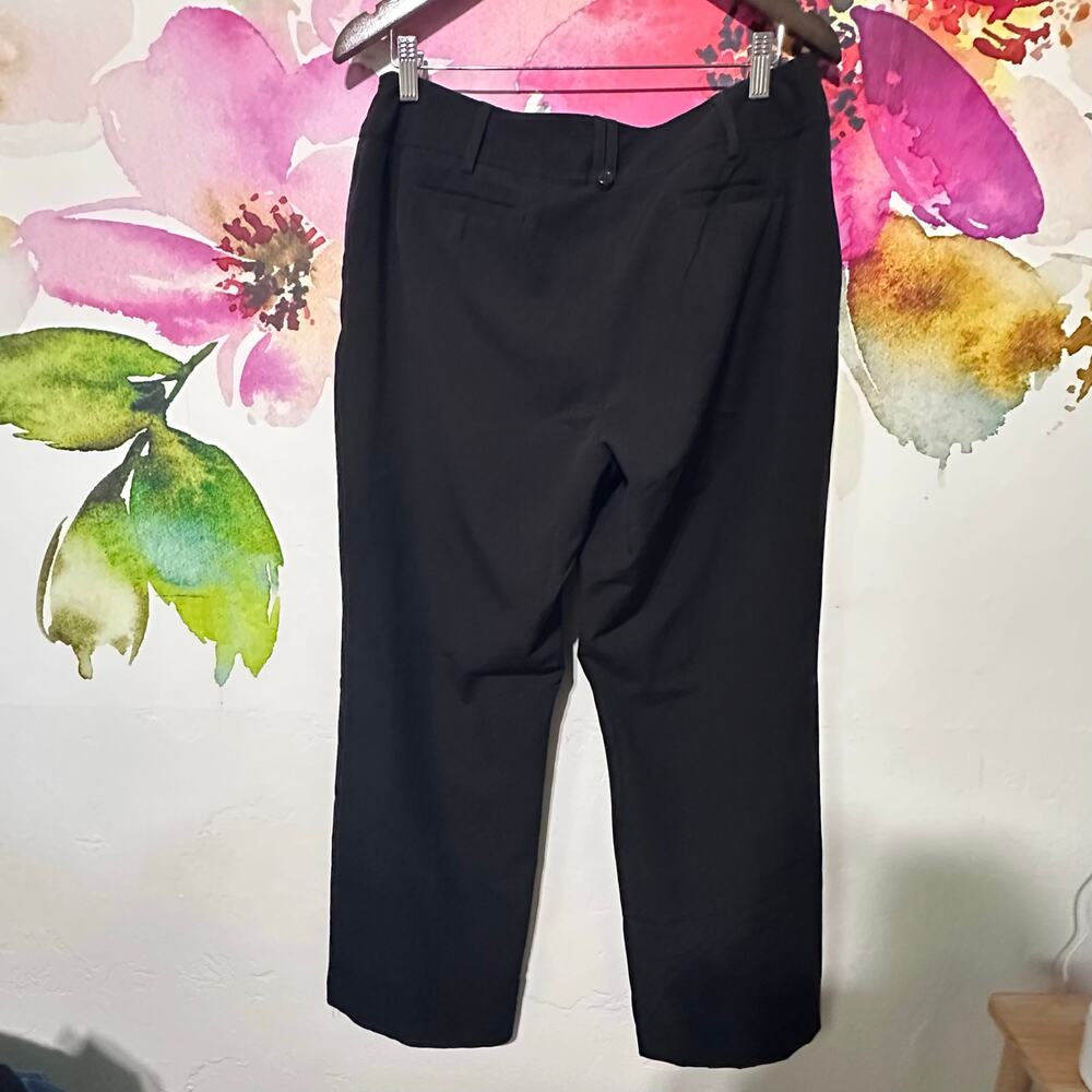 WORTHINGTON Stretch Women's Size 12 Straight Leg Dress Pants Stretch Black - Picture 3 of 6